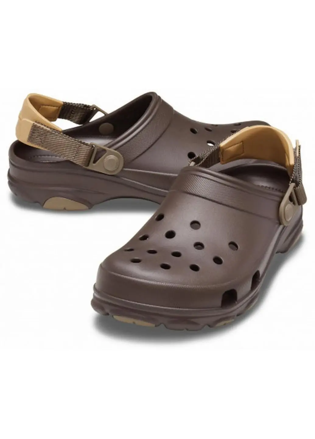 Стильные коричневые сабо Crocs Classic All-Terrain Clog
