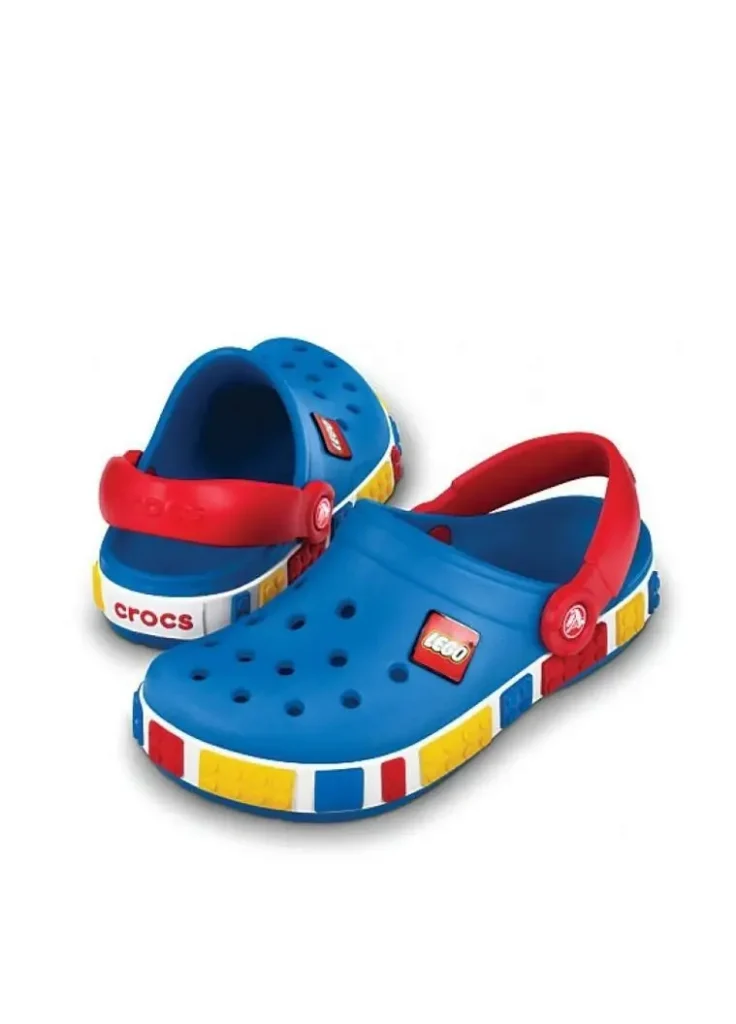 Детские синие сабо Crocs LEGO kids, веселые и практичные, с уникальным дизайном LEGO